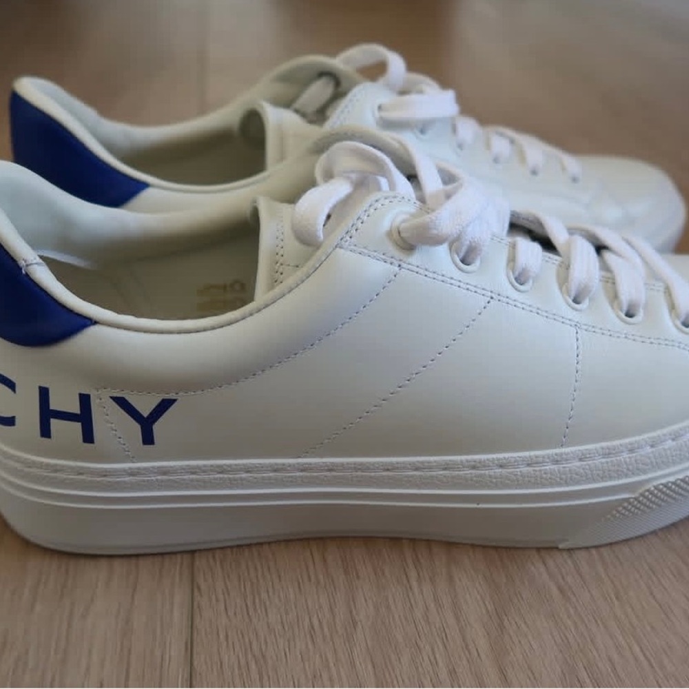 Givenchy White and Blue Sneakers